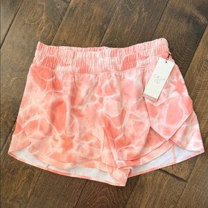 Calia athletic shorts - color is Aquatic Coral Peach
